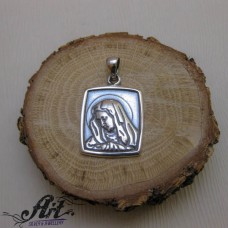 Сребърен медальон  "Богородица" P-969